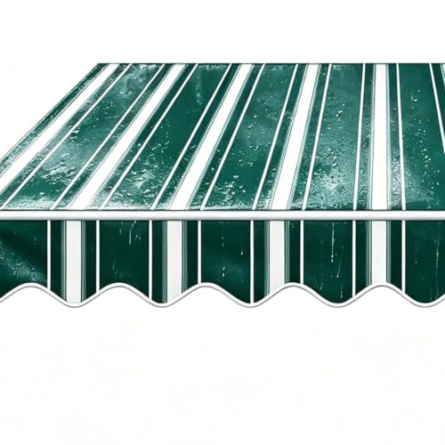 Tissu remplacement auvent extérieur 5x3.5m bâche rétractable