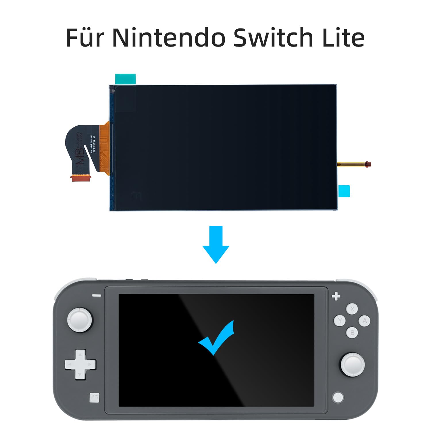 Wigearss LCD Display Ersatzbildschirm und Reparatur Werkzeuge Kit für Nintendo Switch Lite