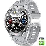 Smartwatch Uomo - 1100mAh/30 Giorni Batteria Lunga Durata, 1,7'' Orologio Smartwatch Milit...