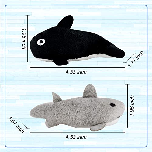 Andiker-Cat-Catnip-Toys-2Pcs-Soft-CrabStarfish-Cat-Plush-Toy-Cat-Toys-for-Indoor-Cats-Catnip-Chew-Toys-PP-Cotton-Pet-Toys-for-Kitten-Gifts-and-Cat-Lovers-Interactive-Catnip-Toys-GrayBlack