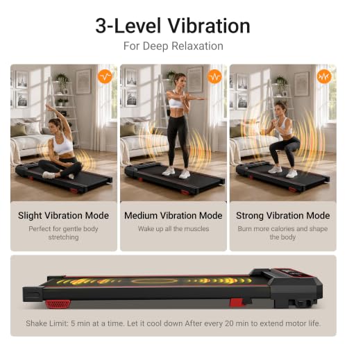 15% Incline Walking Pad with Vibration Plate 3 Vibration Modes - image 3
