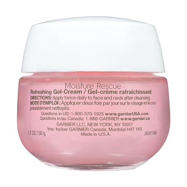 Garnier-SkinActive-Moisture-Rescue-Face-Moisturizer-Dry-Skin-17-oz Garnier SkinActive Moisture Rescue Refreshing Gel-Cream for Dry Skin, Oil-Free, 1.7 Oz (50g), 1 Count (Packaging May Vary)