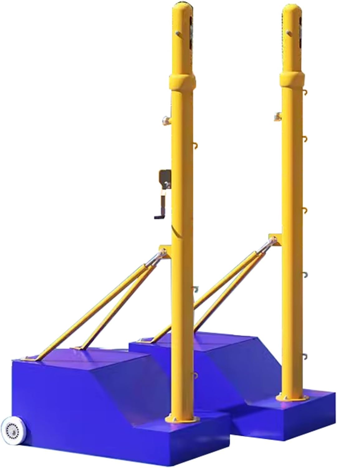 Volleyball net Steel Volleyball/Badminton Fillable Stand with Wheels Indoor & Outdoor Use Family Outdoor Games (One Color Style3)