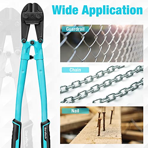 image for DURATECH 18-inch Heavy Duty Bolt Cutter for Rods, Bolts, Rivets, Chain