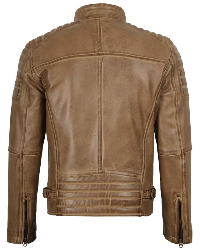 Image of Decrum Real Lambskin Mens Leather Jacket