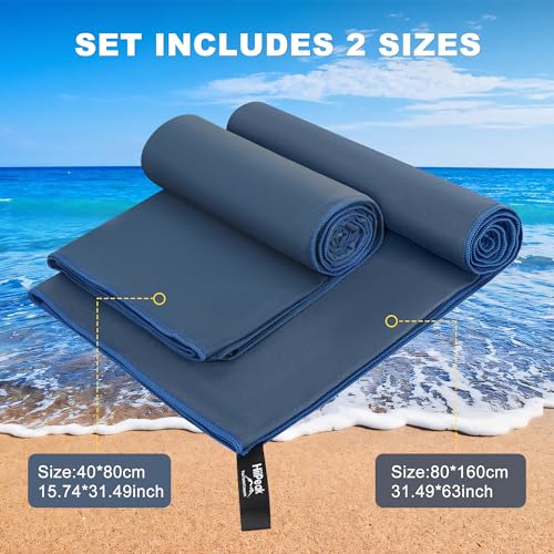 HiiPeak Microfibre Towel Compact Camping Beach Towel - Image 3