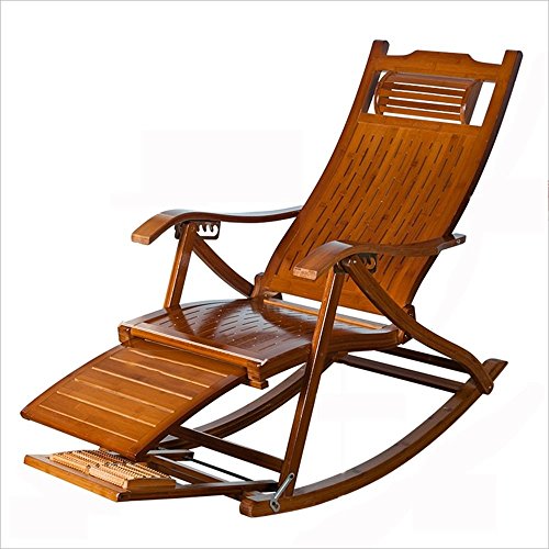 JALAL Ocio Hollow Mecedora Silla bambú Mecedora Silla Almuerzo Antiguo Silla Silla...