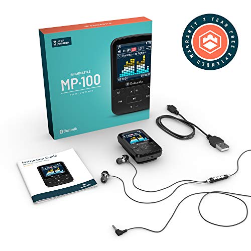 Oakcastle MP100 16GB Mini Portable MP3 Player with Bluetooth, FM Radio, Micro SD slot, Headphones + Waterproof Case Included, Expandable up to 128GB, plays FLAC & WAV files, Ideal for Running & Sports - Thumbnail 5