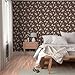 Removable Wallpaper 6ft x 2ft - Southwest Brown Boots Cactus Ranch Rodeo Cowboy Hat Moon Custom Pre-Pasted Wallpaper by Spoonflower