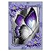 Produktbild Diamant Malerei Set, Gemälde auf Leinwand, DIY 5D Kristall Diamant Painting Diamanten Bilder Wall Pictures Basteln Schmetterling Strass Stickerei Kreuzstich Kits Wand Deko Aufkleber 30 x 40 cm