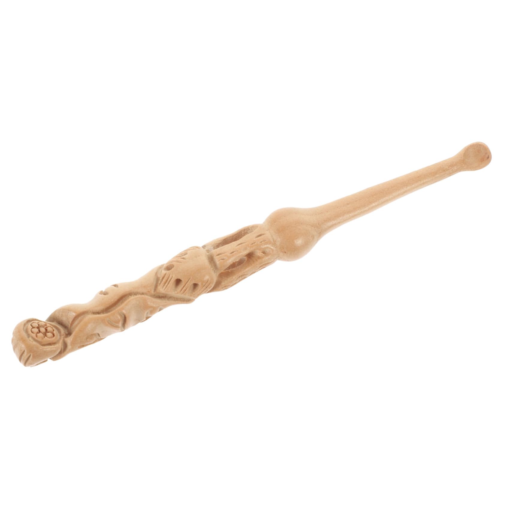 PACKOVE Peach Wood Carved Ear Scoop Removal Tool Reusable for Ear Cleaning for Colleagues Friends Family