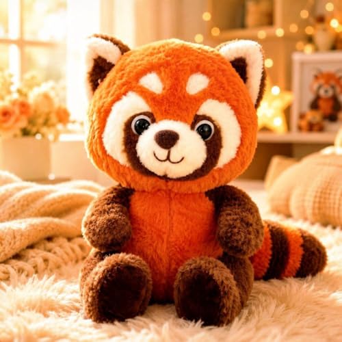 Image of Orange Furry Fox Soft Toy - 40 cm Premium Plush Stuffed Animal | Cute Cuddly Teddy for Kids & Gifting (Orange Furry Fox)