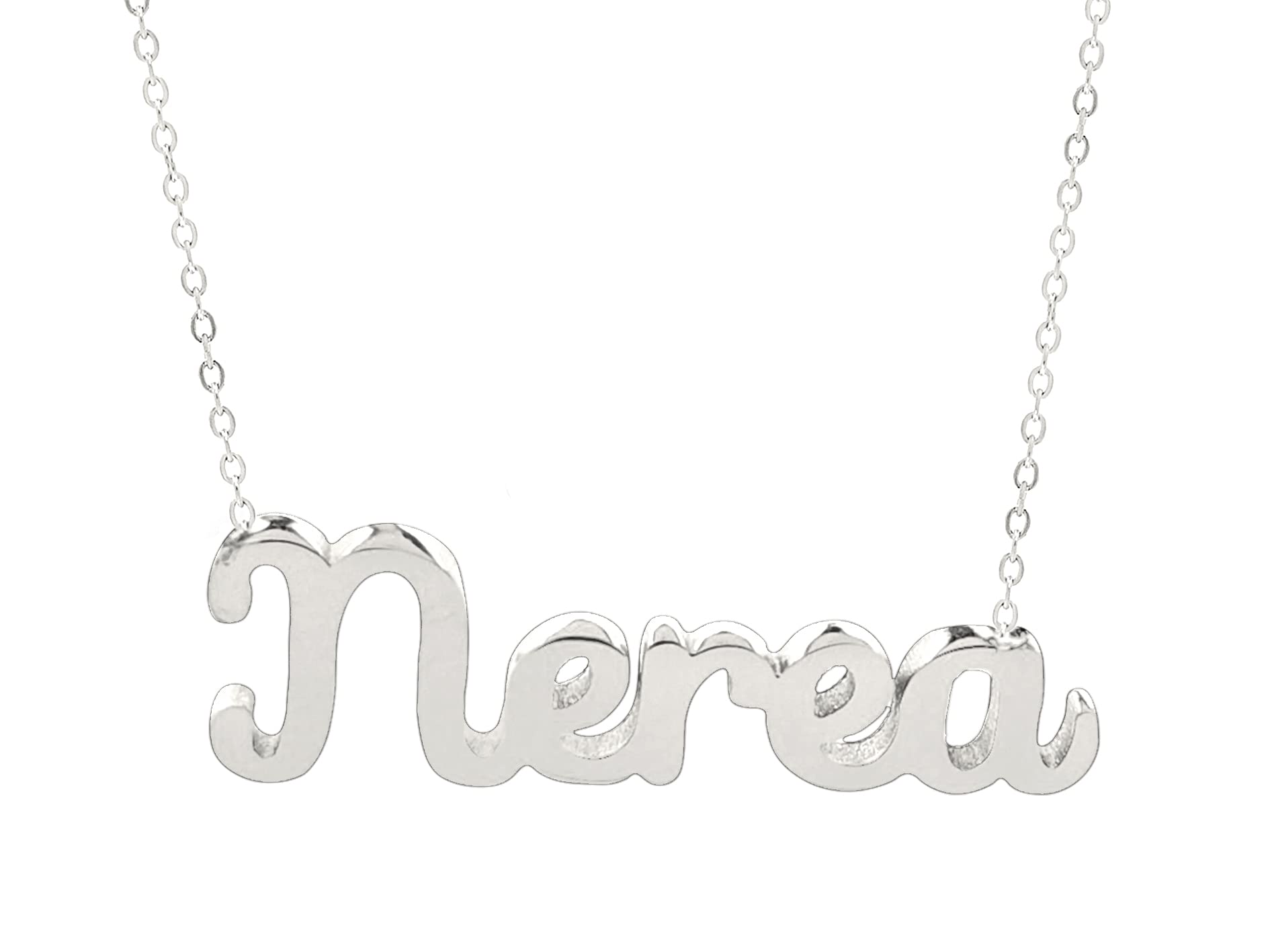 Only faithCollar para mujer con nombre personalizado Acero inoxidable con caja de regalo original Cadena colgante joya personalizada especial para amigas, novios