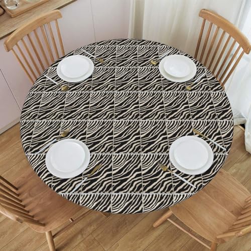 Nappe ronde élastique anti-glisse : la solution pour table d'extérieur - 8