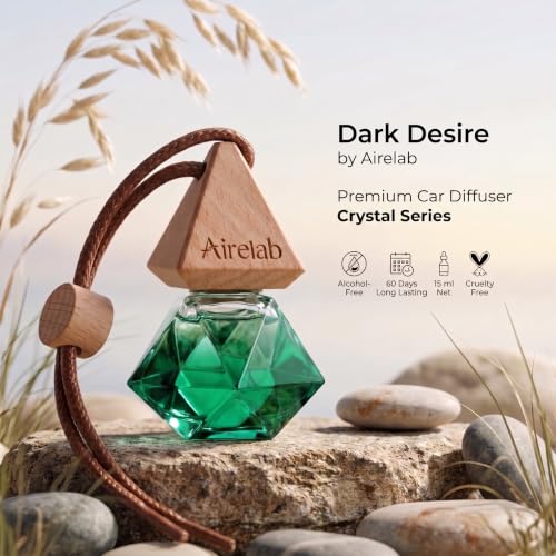 Image of Car Air Freshener | 15ml Refillable Perfume Oil with Wooden Diffuser Hanging Pod | Fragrance Inspired by Good Girl | Long Lasting Car Perfume | 60+ Days