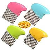 4PCS Crinkle Cut Tool Set,Stainless Steel Wavy Chopper Tool,Safe Durable Fruit And Vegetable Potato...