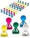 50 couleurs transparentes Aimants pour tableau blanc - broches aimantées - Punaises pour tableaux blancs - aimants pour réfrigérateur