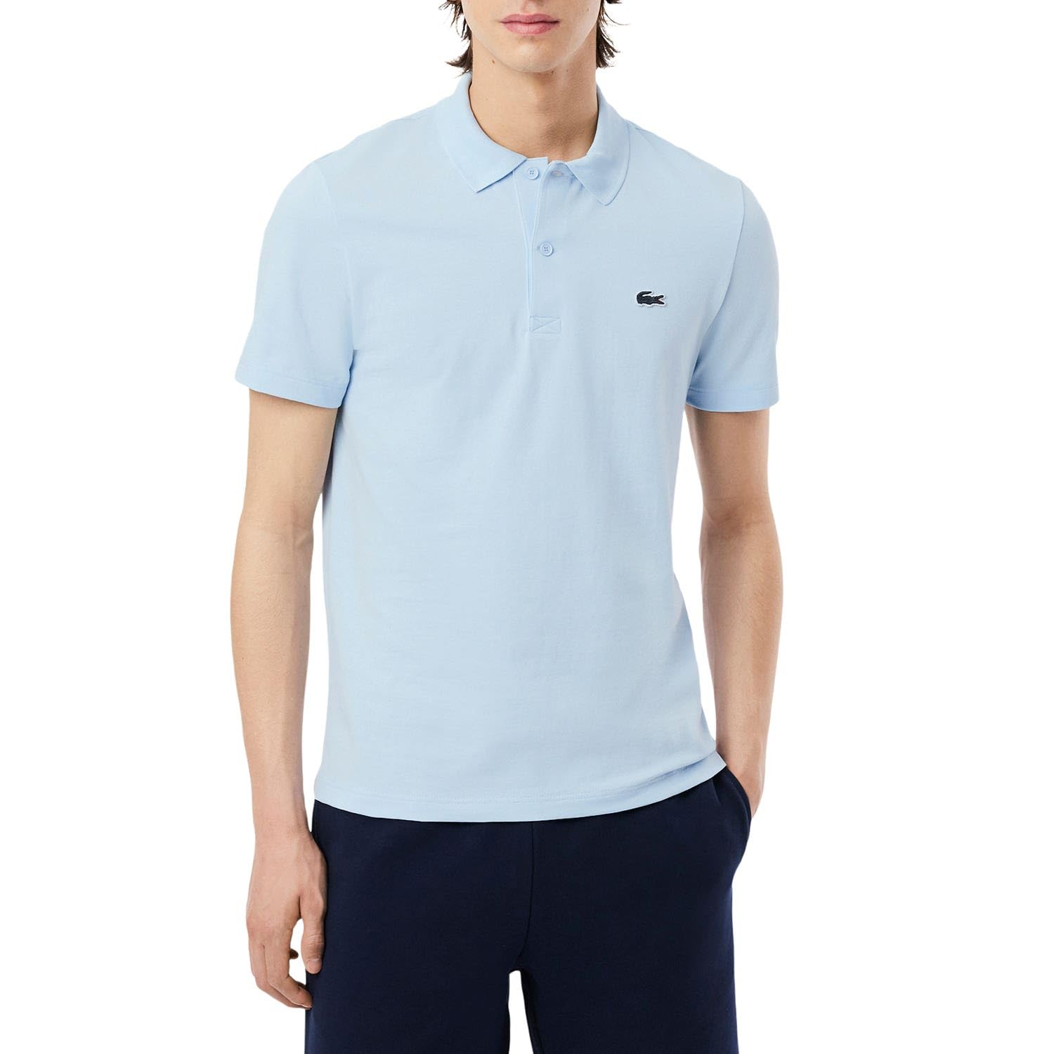 Lacoste Polo da uomo a maniche corte, vestibilità regolare, in piqué