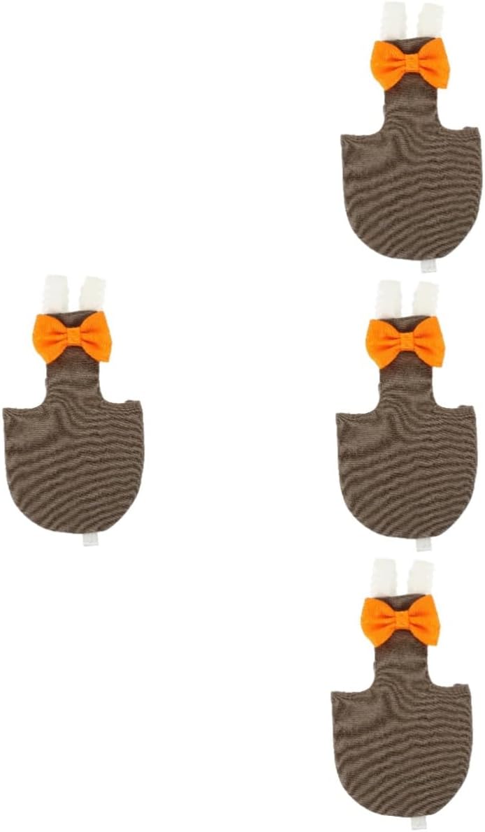 Housoutil 4pcs Bird Diaper Flight Suit for Parrots and Similar Birds Washable Material Skin-Friendly Design Easy to Use for Indoor and Outdoor Activities