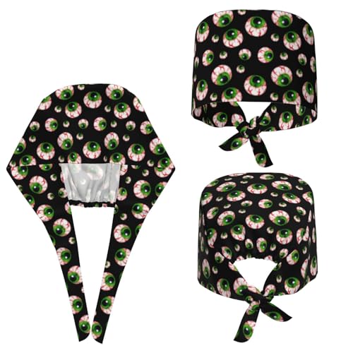 Gorro quirúrgico ajustable divertido Halloween para hombre y mujer miniatura 2