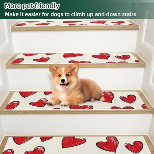 Tapis d'escalier antidérapants lavables et réutilisables pour marches - 6