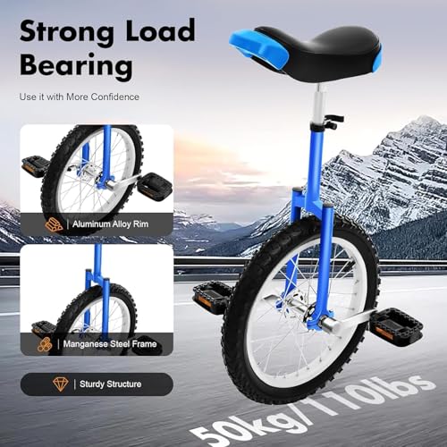 Monocycle pour fitness en plein air – Pneu étanche réglable pour une performance et un confort améliorés