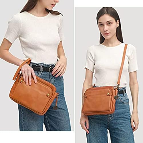 Genryu Crossbody Leather Shoulder Bags and Clutches, Three Layer
