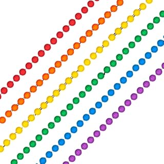 blinkee Smooth Round Opaque Bead Mardi Gras Necklace Assorted Pack of 12