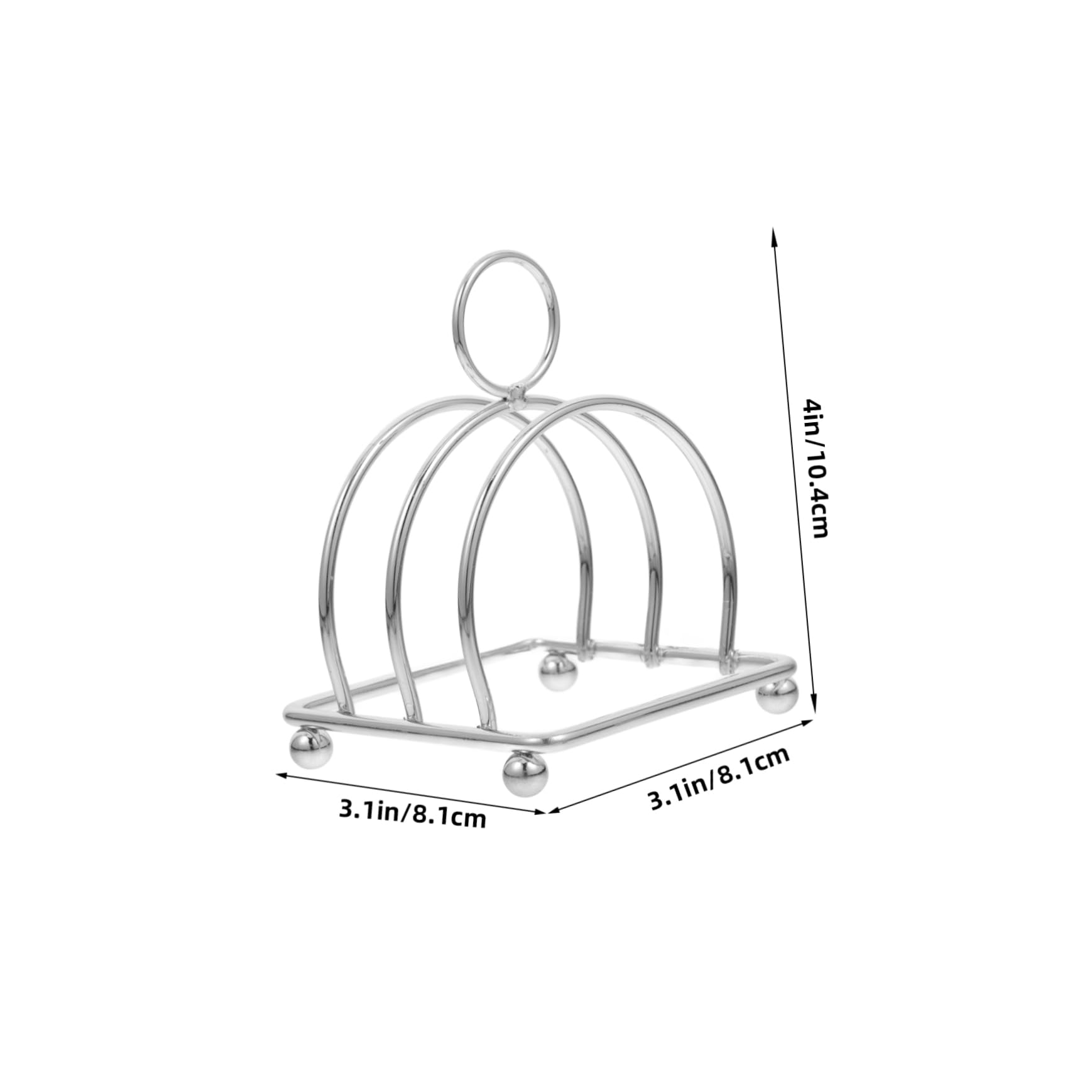 AUTSUPPL Stainless Steel Bread Rack Toast Holder Bread Stand Multi-functional Space Saving Storage Rack