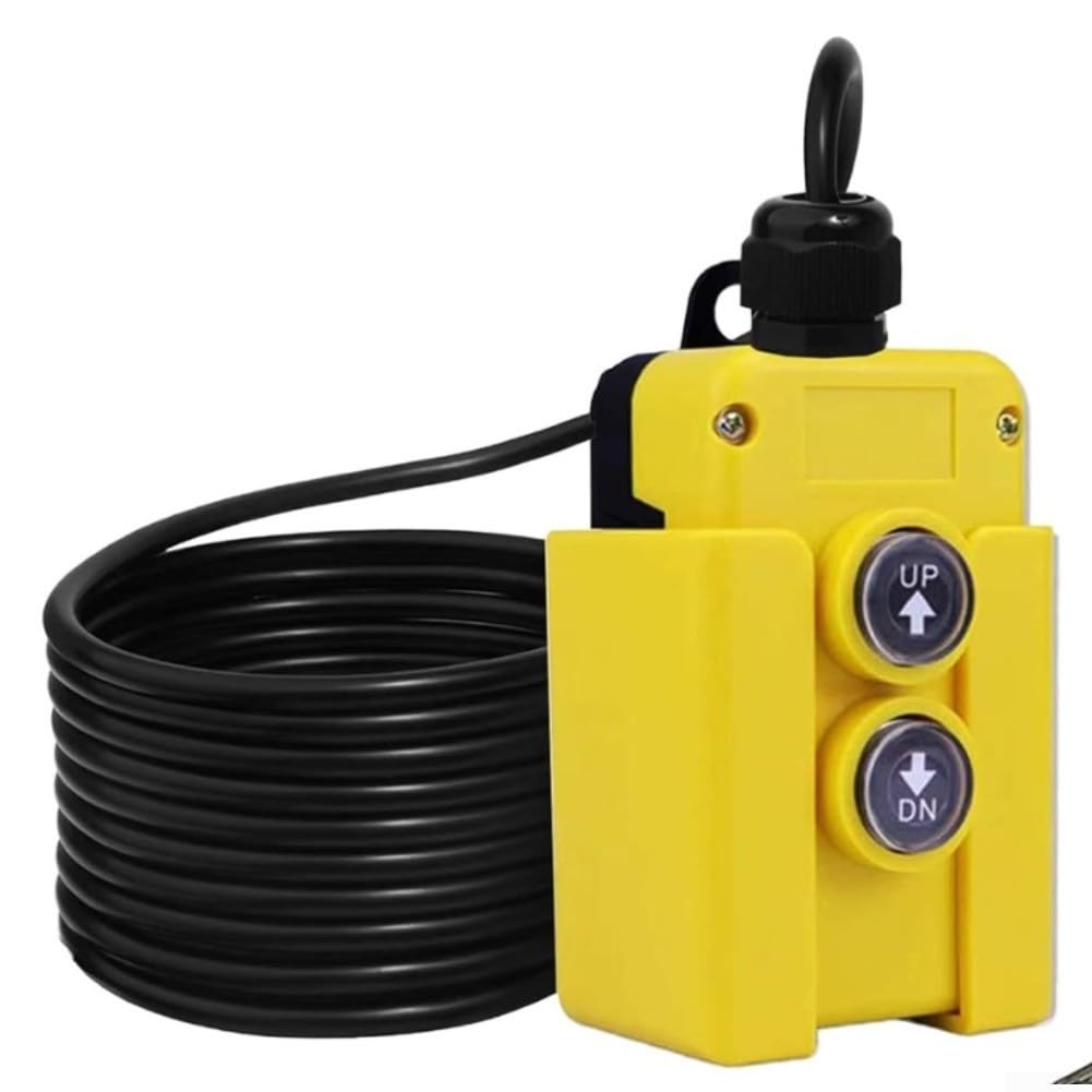 Commutateur à distance 12 V 4 fils pour pompe hydraulique basculante étanche 12 V avec câble de 4,5 m pour pont élévateur hydraulique Interrupteur à distance 12 V pour remorque à bascule et pour