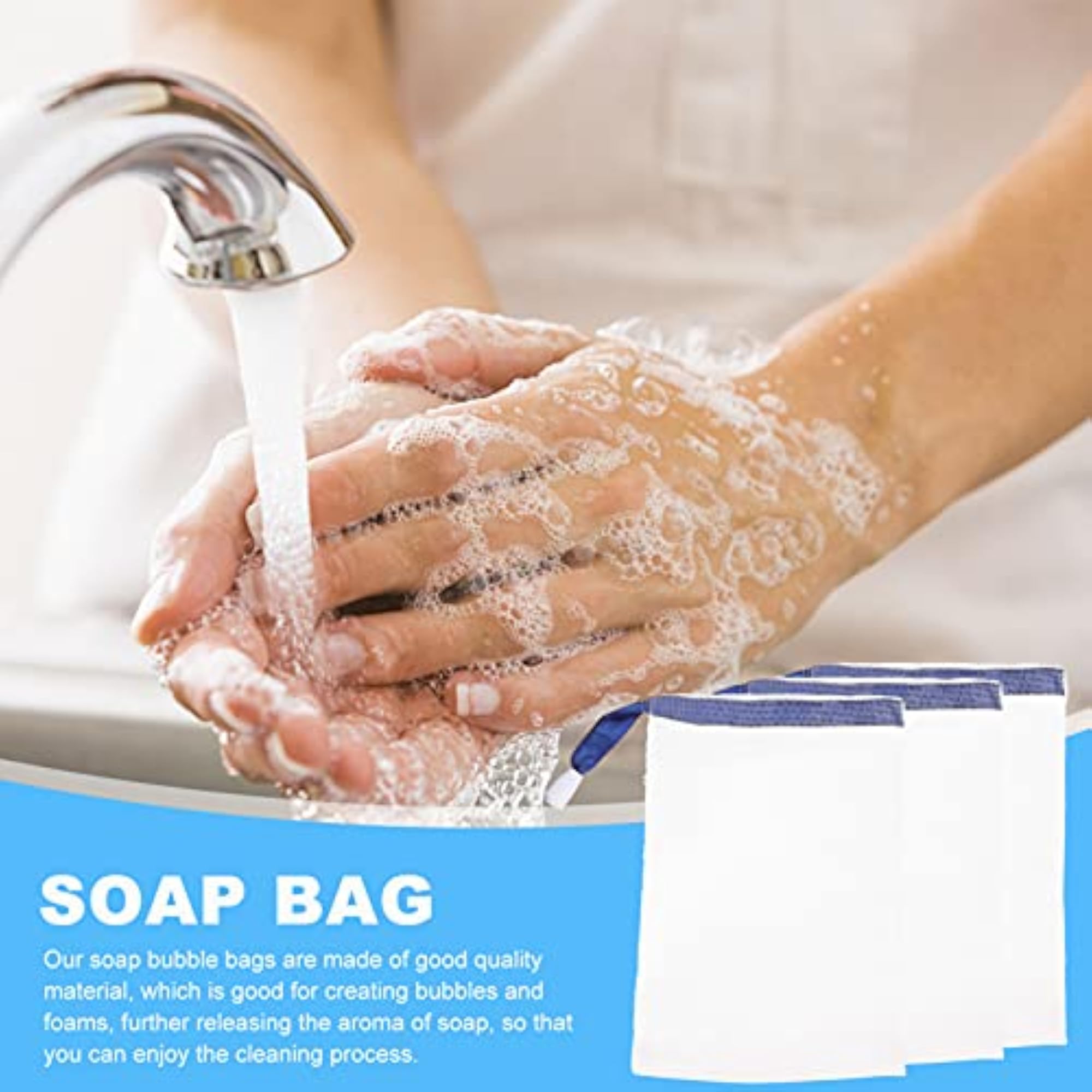 20pcs Soap Saver Pouch - Mesh Exfoliating Bag