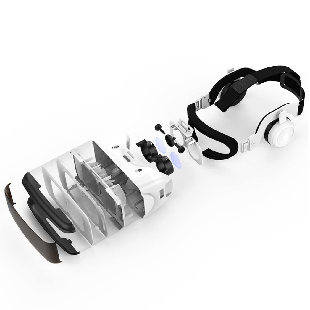 Gafas de Realidad Virtual, 3D VR Gafas con Controlador Bluetooth para Juegos Visión Panorámico VR Glasses para iPhone 13 Pro Max/13 Pro/13/12/11, para Samsung Galaxy S21, Huawei, Xiaomi