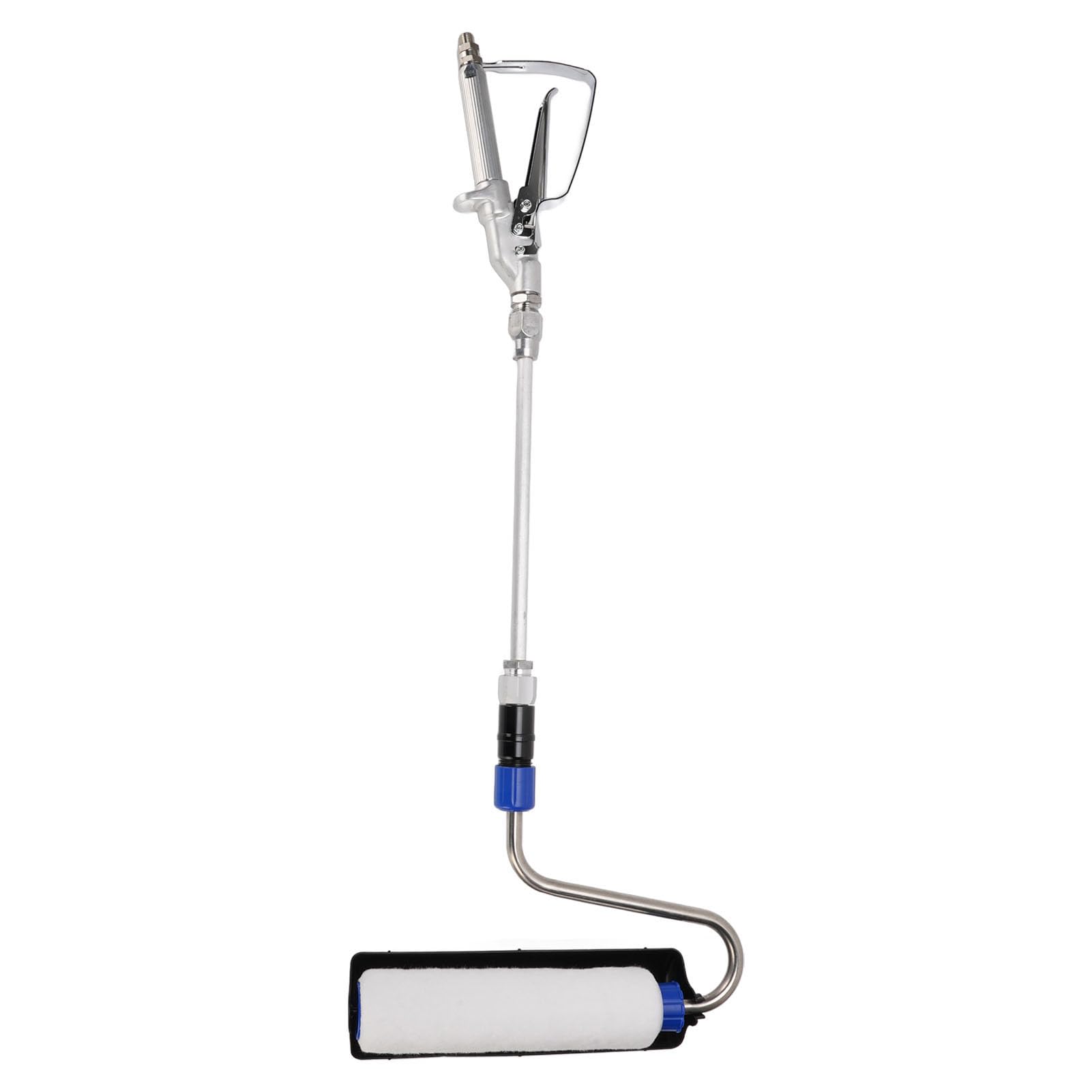 Rouleau de peinture électrique Airless - Brosse auto-amorçante efficace pour bricolage - Acier inoxydable - Alliage d'aluminium