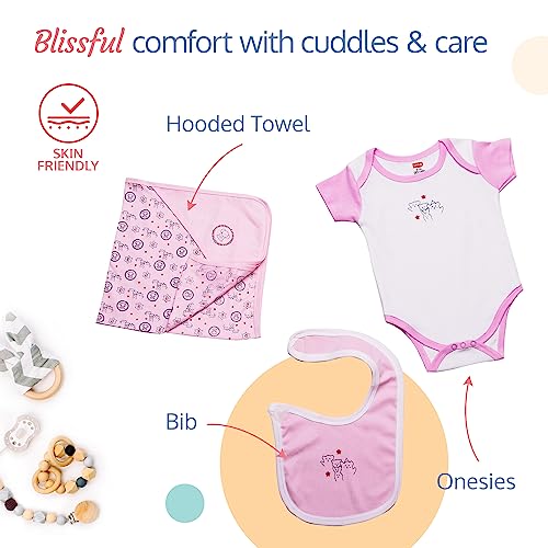 Image of Baby Boys & Girls Cotton Baby Giftset Multicolor pack of 13