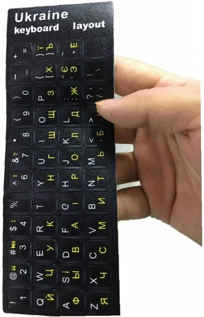 Ukrainian Keyboard Stickers,Replacement Ukrainian Caps Covers for Computer,PC,Desktop,Laptop,NotebookHandy and Professional Computer Keyboard Covers,Keyboards, Mice and Input Devices, Accessories