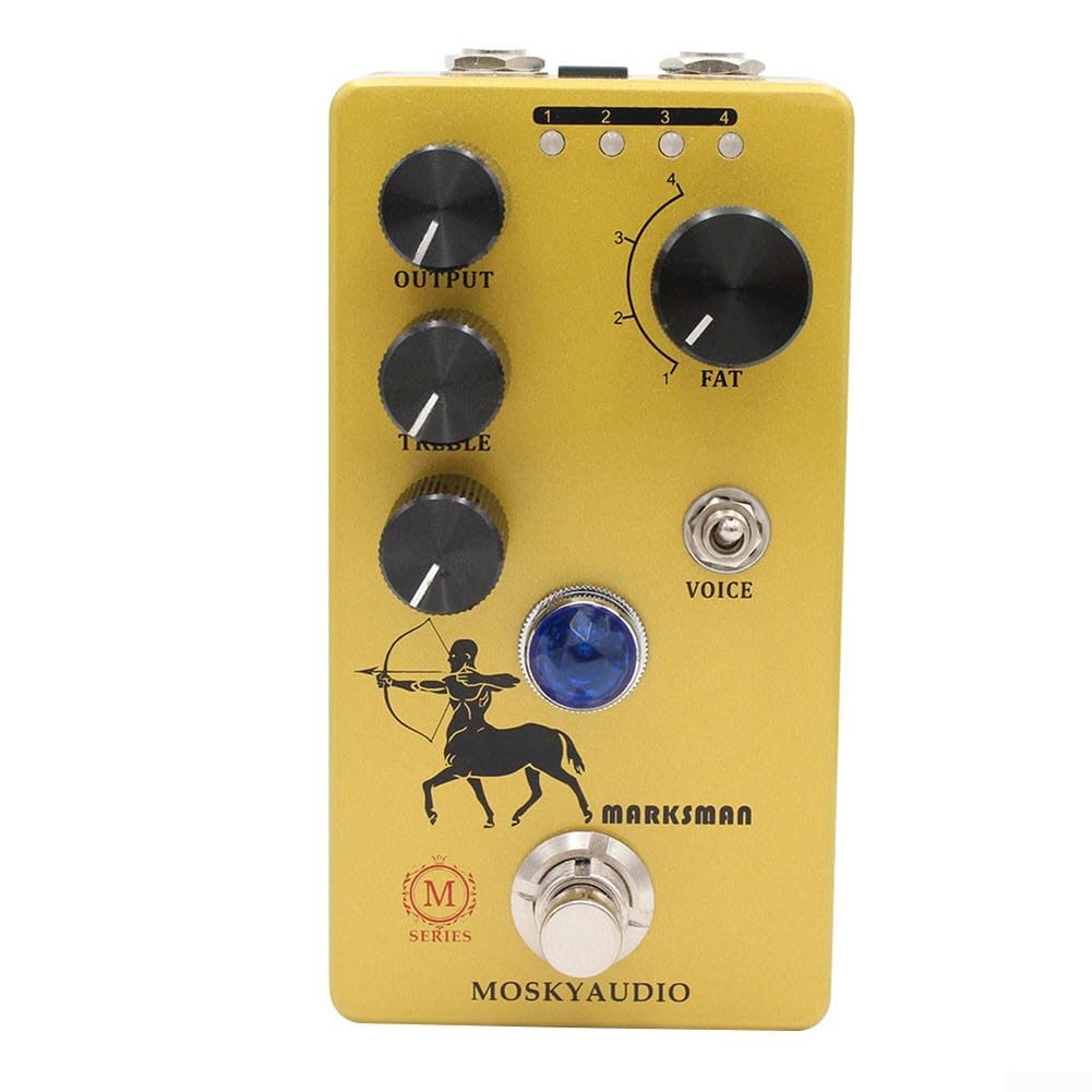 Gitarren-Effektpedal, Mosky Marksman Boost Overdrive das elektrische Distortion Gitarrenpedal basierend auf Volltone-OCD-Schaltung