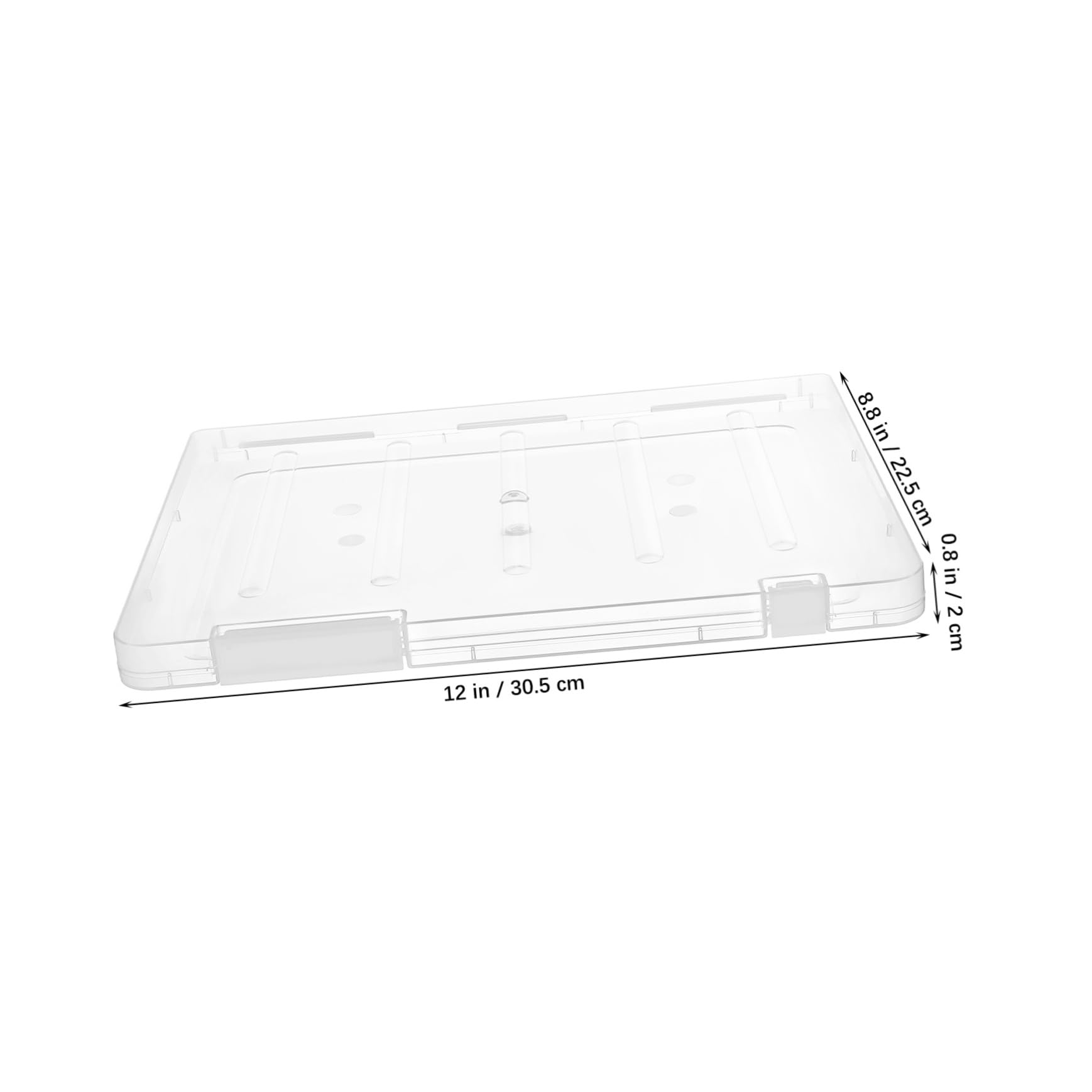 SHINEOFI 6pezzi Cartellone Porta Documenti Trasparente Scatola di Plastica con Coperchio per Organizzazione Documenti Contenitore per Carta da Scrapbooking e Libri da Colorare