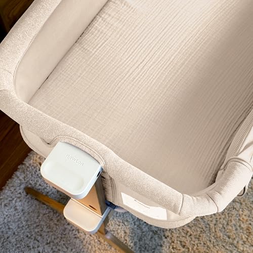 Image of Newton Baby Bassinet Fitted Sheet 2-Pack, Breathable Muslin - Sandstone
