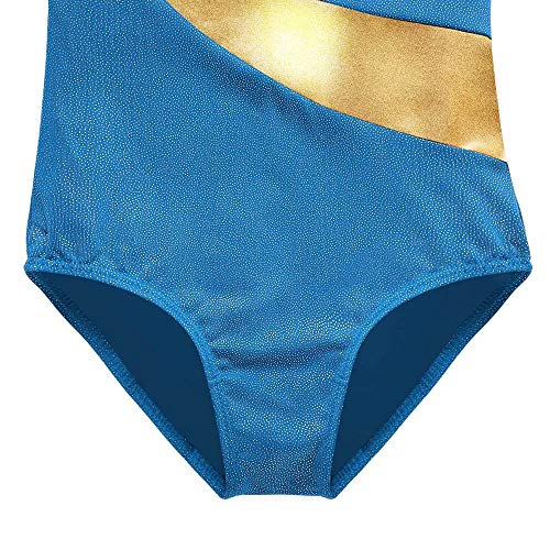 Image of DAXIANG Gymnastics Leotard Rainbow Stripes Ballet Tutu 2-15 Years