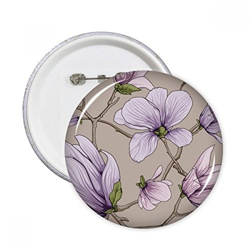 Badge rond Fleur et Art Violet DIYthinker S pour customiser vos vêtements