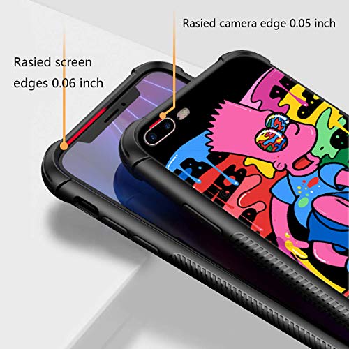 Iphone Se 2022/Se 2020 Case,Iphone 8 Case, Pic785 Iphone 7 Cases, Tempered Glass Back+Soft Silicone Tpu Shock Protective Case For Apple Iphone 7/8/Se2/Se3 4.7 Inch #TOP3