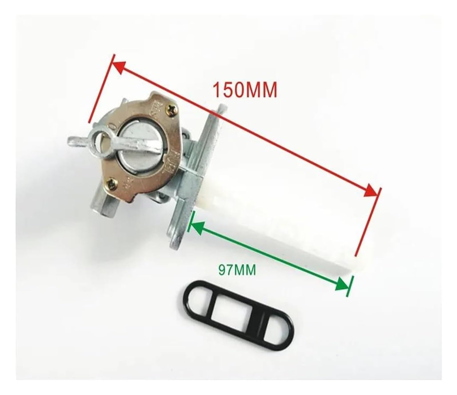Rubinetto Valvola Carburante Moto Demeras: Ricambio 44300-45371 Per Suzuki GS E Katana