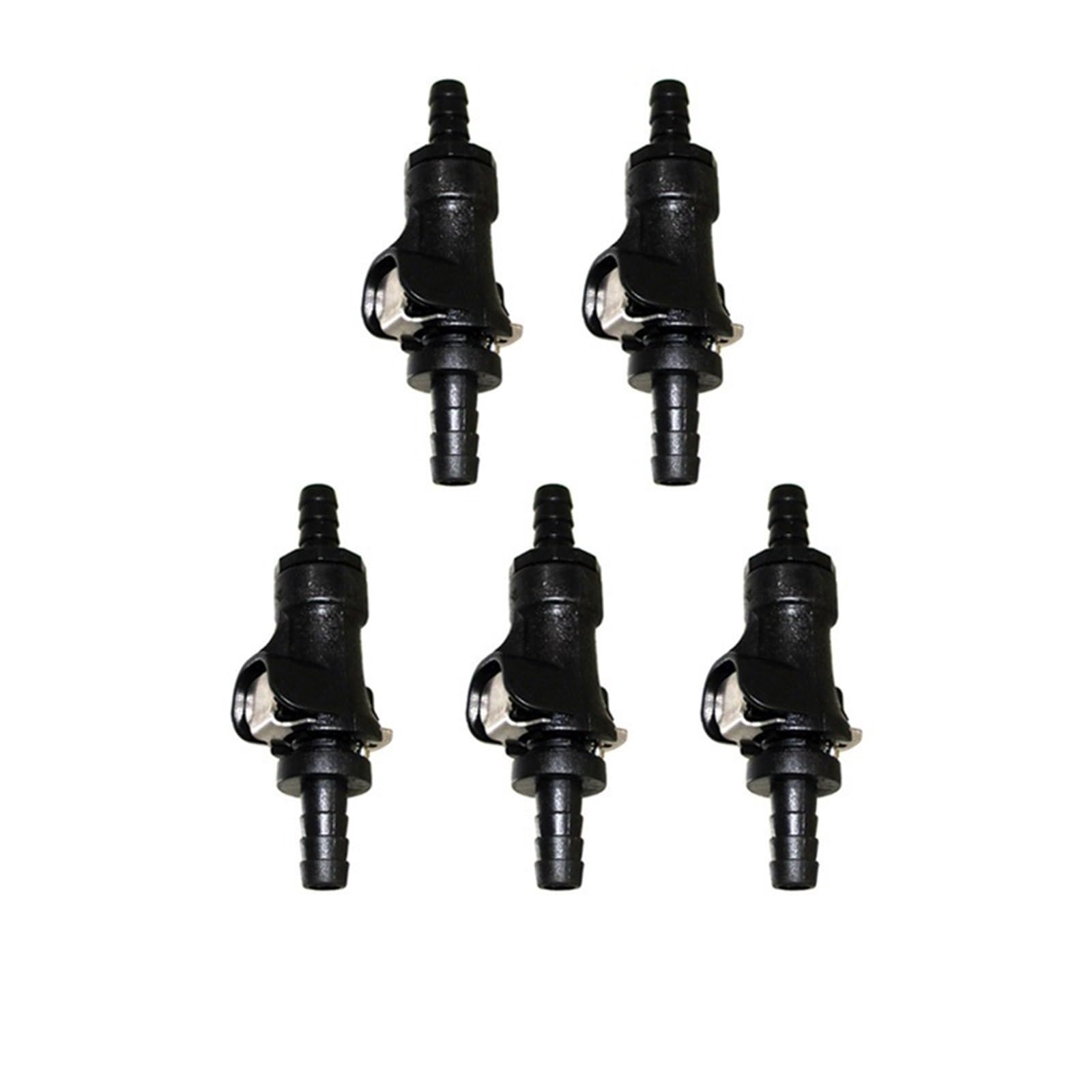 Motorcycle Carburetor 5/16" Gasoline Fuel Line Quick Release Disconnect Coupling for Motorcycle ATV Single Shut Off(5pcs)