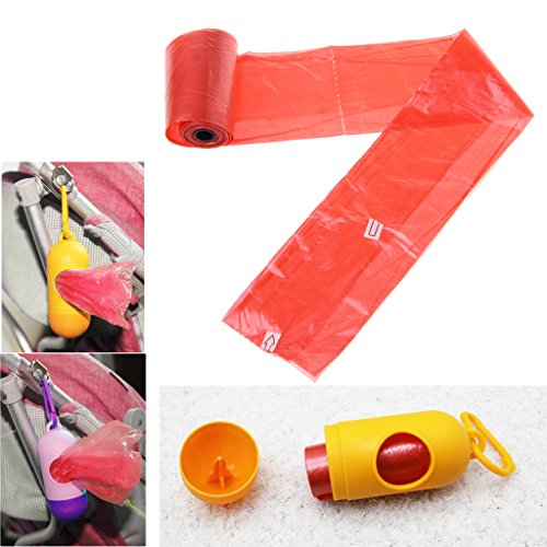 5 rollos de bolsas desechables para pañales de bebé miniatura 3