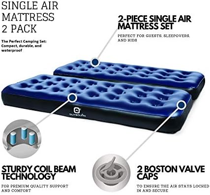 outbound twin single high airbed