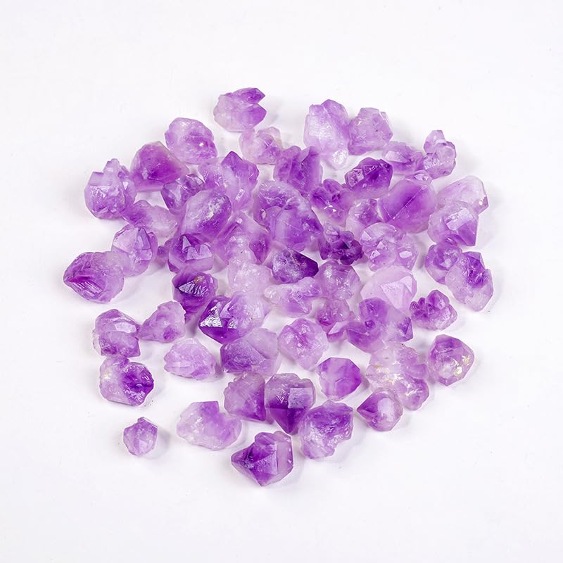 Namzi 1kg Purple Natural Crystal Stone Tooth Flower Type Natural Raw Stone Aroma Stone Fish Tank Decoration Crystal Crushed Stone 0.5-2cm