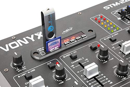 Vonyx STM2290 8 Kanaals DJ Mixer met Bluetooth, MP3 & geluidseffecten - Image 3