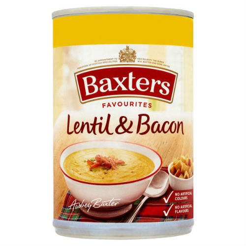 Baxters Favourites Lentil & Bacon Soup 400G Case Of 12