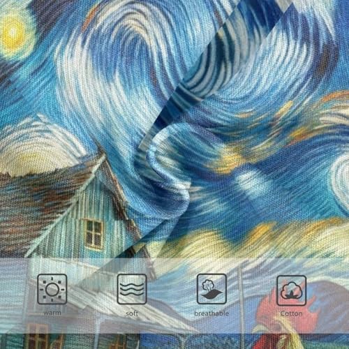 Farmhouse Rooster Starry Night Little Girl Panties Girls Underwear Toddler Cotton Flower Briefs Underpants 2t3