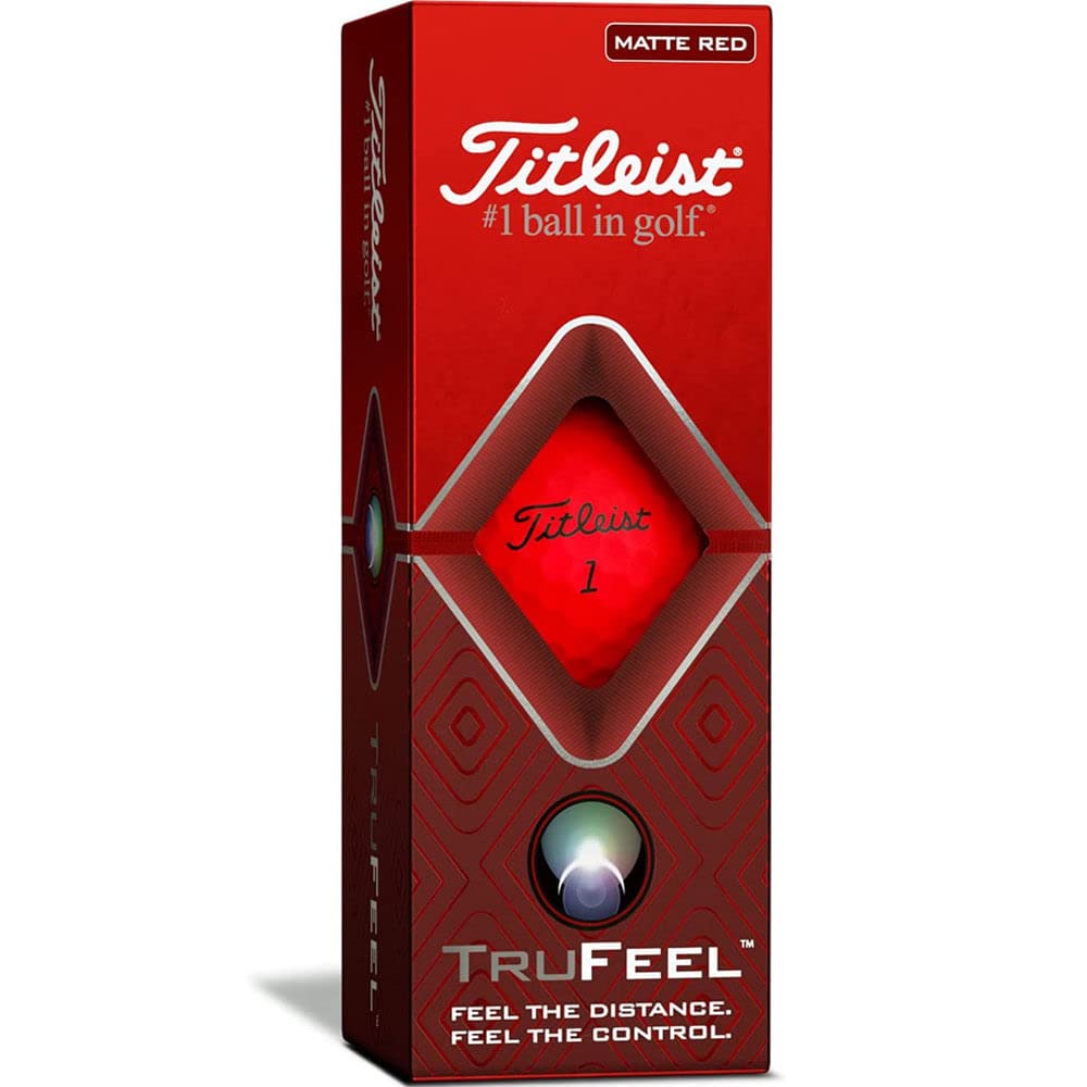 Titleist TruFeel マットレッド 4ダースセット Amazon | Titleist メンズ TruFeel ゴルフボール - マットレッド